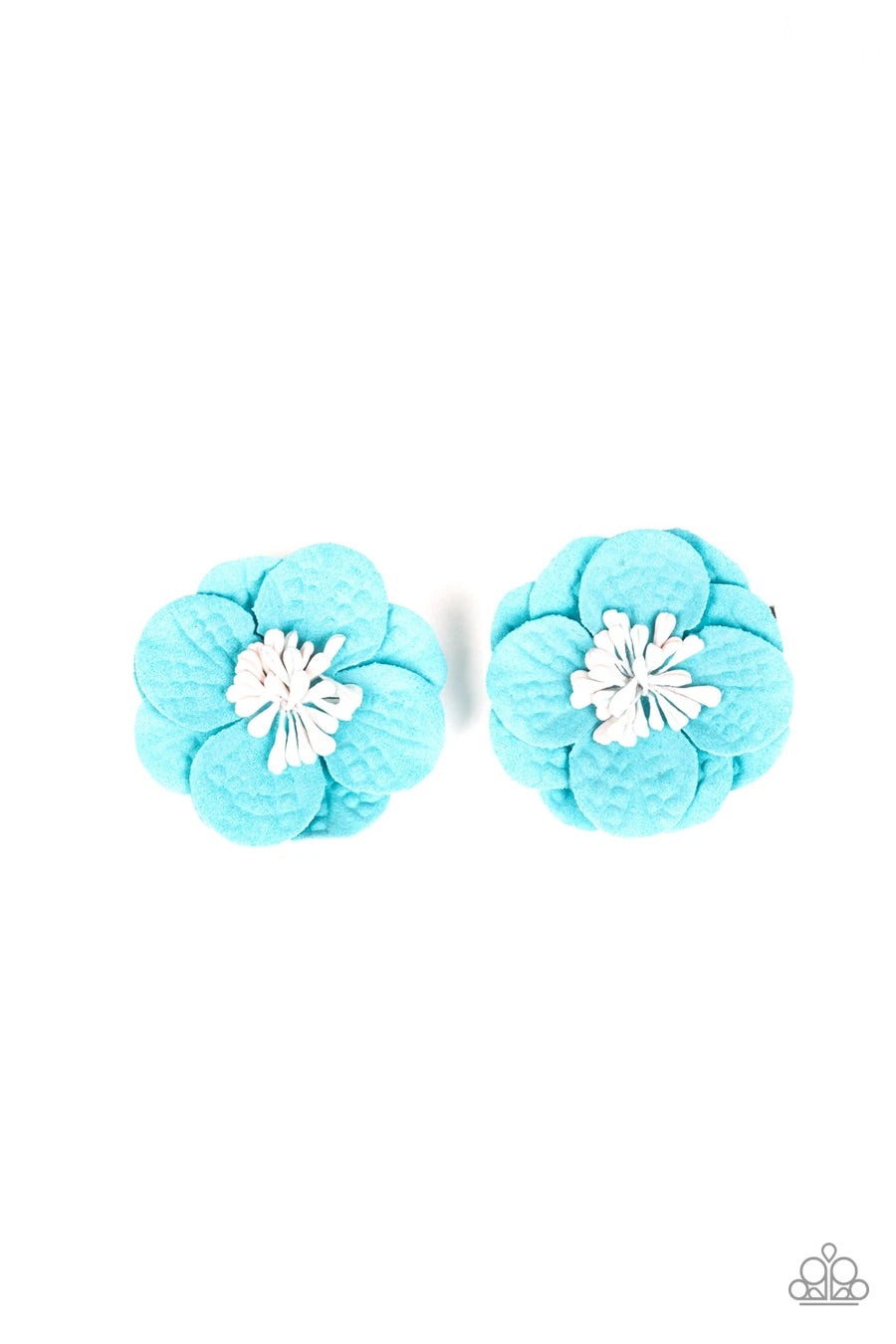 Serene in Sweet Pea Blue Hair Clips