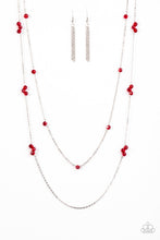 Load image into Gallery viewer, Swag and Sparkle Red Necklace