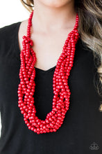 Load image into Gallery viewer, Tahiti Tropic Red Wood Necklace