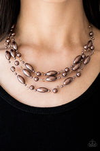 Load image into Gallery viewer, Happy Is the Bride Brown Necklace