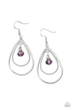 Load image into Gallery viewer, Reign On My Parade Purple Earrings