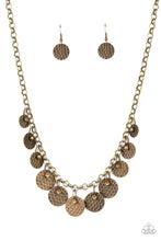 Load image into Gallery viewer, Delightfully Dappled Brass Necklace