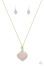 Load image into Gallery viewer, Face the Artifacts Green Necklace