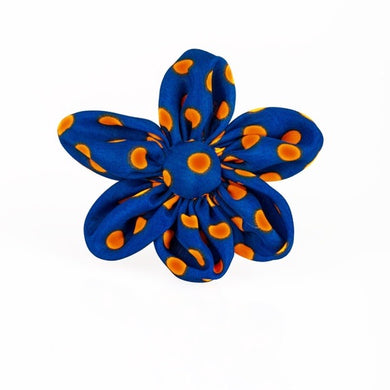 Flowering Farmsteads Blue Hair Clip