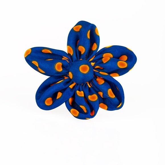 Flowering Farmsteads Blue Hair Clip