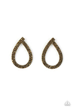 Load image into Gallery viewer, Diva Dust Brass Post Earrings