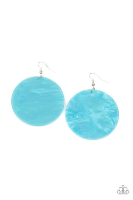Cosmic Rainbow Blue Multi Acrylic Earring