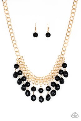 5th Avenue Fleek Black  Necklace