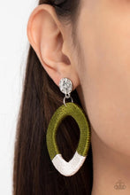 Load image into Gallery viewer, That’s a Wraparound Green Post Earrings