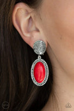 Load image into Gallery viewer, Southern Impressions Red Clip On Earrings