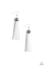 Load image into Gallery viewer, Make Room For Plume White Tassel Earrings