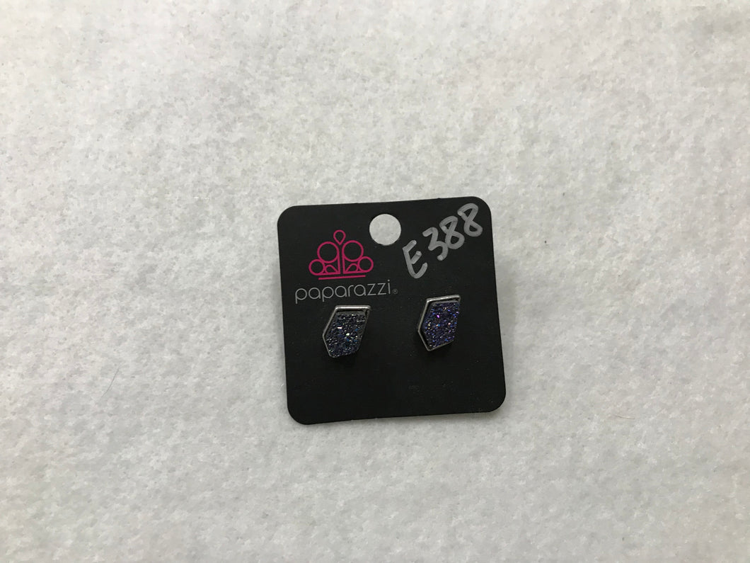 Starlet Shimmer Pave Purple Earrings #388