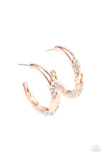 Load image into Gallery viewer, Subliminal Shimmer Copper Hoop Earrings