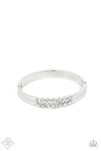 Load image into Gallery viewer, Doubled Down Dazzle White Hinged Bracelet
