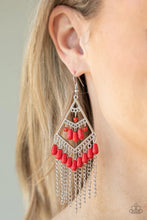 Load image into Gallery viewer, Trending Transcendence Red Earrings