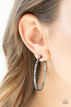 Load image into Gallery viewer, Comin Into Money Black Earrings
