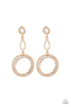 Load image into Gallery viewer, On the Glamour Scene Gold Earrings