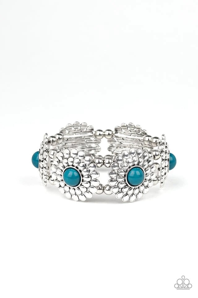 Bountiful Blossoms Blue Bracelet