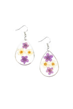 Load image into Gallery viewer, Perennial Prairie Multi/Purple Acrylic Earrings