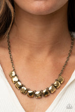 Load image into Gallery viewer, Radiance Squared Brass Necklace