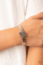 Load image into Gallery viewer, Dare to Flare Silver Hinged Bracelet