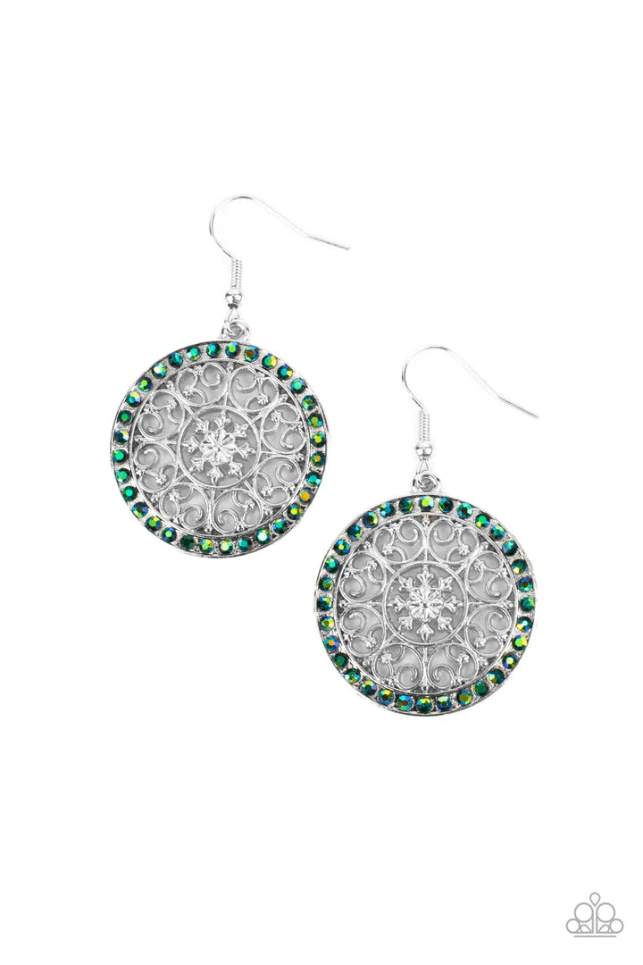 Bollywood Ballroom Green Earrings