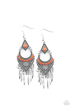 Load image into Gallery viewer, Trailblazer Beam Orange Earrings