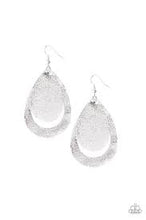 Load image into Gallery viewer, Fiery Firework Silver Leather Earrings