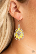 Load image into Gallery viewer, Floral Morals Yellow Earrings