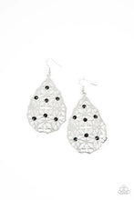 Load image into Gallery viewer, Delightfully Daisy Black Earrings