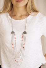 Load image into Gallery viewer, Pharaoh Finesse Red Necklace