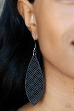Load image into Gallery viewer, Surf Scene Black Wood Earrings