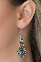 Load image into Gallery viewer, Casablanca Charisma Green Earrings