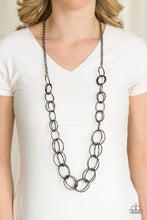 Load image into Gallery viewer, Elegantly Ensnared Black Necklace