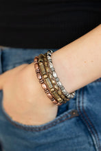 Load image into Gallery viewer, Texture Throwdown Multi Coil Bracelet