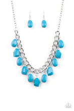 Load image into Gallery viewer, Take the Color Wheel Blue Necklace