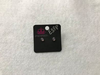 Starlet Shimmer Oval Pink Earrings #398