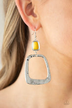 Load image into Gallery viewer, Material Girl Mod Yellow Earrings