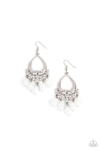 Load image into Gallery viewer, Famous Fashionista White Earrings