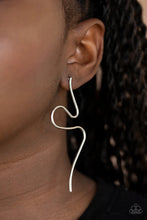 Load image into Gallery viewer, Heavy Metal Minimalist Silver Post Earrings