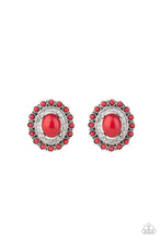 Load image into Gallery viewer, Floral Flamboyance Red Post Earrings