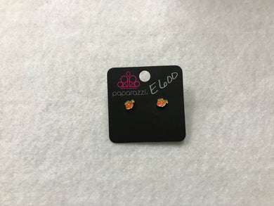 Starlet Shimmer Fish Earrings Orange #600