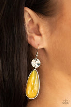 Load image into Gallery viewer, Jaw Dropping Drama Yellow Earrings