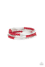 Load image into Gallery viewer, Tourist Trap Red Coil Bracelet