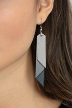 Load image into Gallery viewer, Suede Shade Silver Earrings