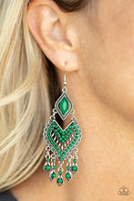 Load image into Gallery viewer, Dearly Debonair Green Earrings