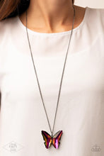 Load image into Gallery viewer, The Social Butterfly Effect Multi/Oil Spill Necklacec