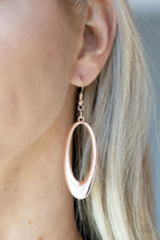 Load image into Gallery viewer, Oval The Hill Rose Gold Earrings