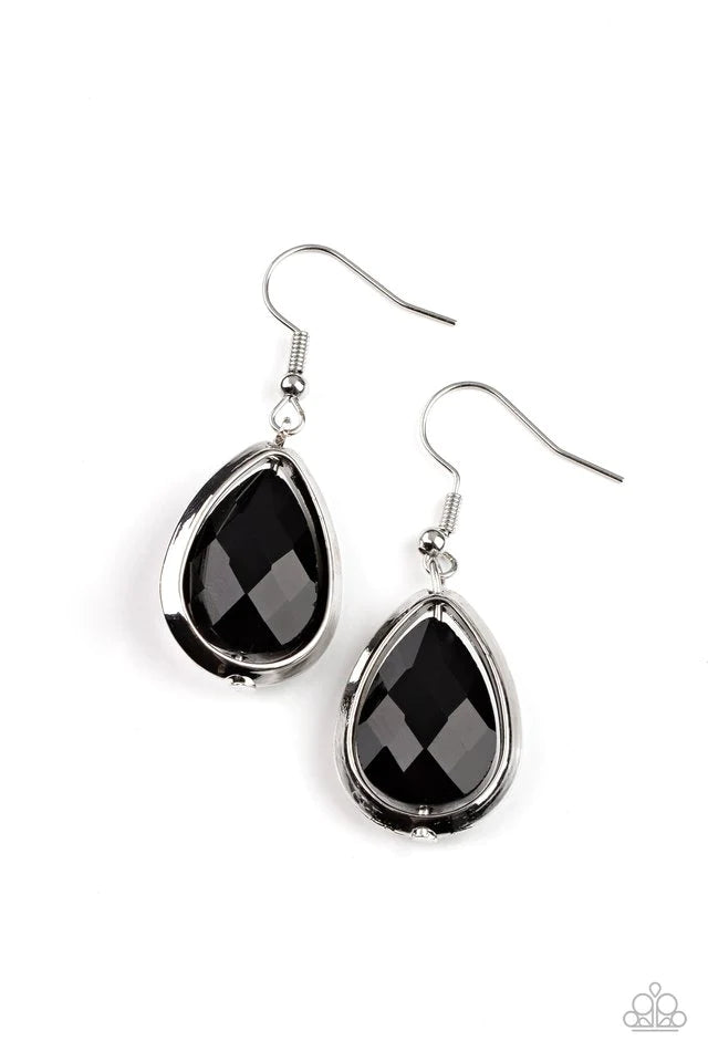 Drop Dead Duchess Black Earrings