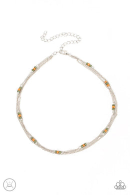 Bountiful Beaded Green Choker